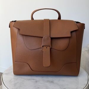 Senreve Maestra Brown Leather Handbag